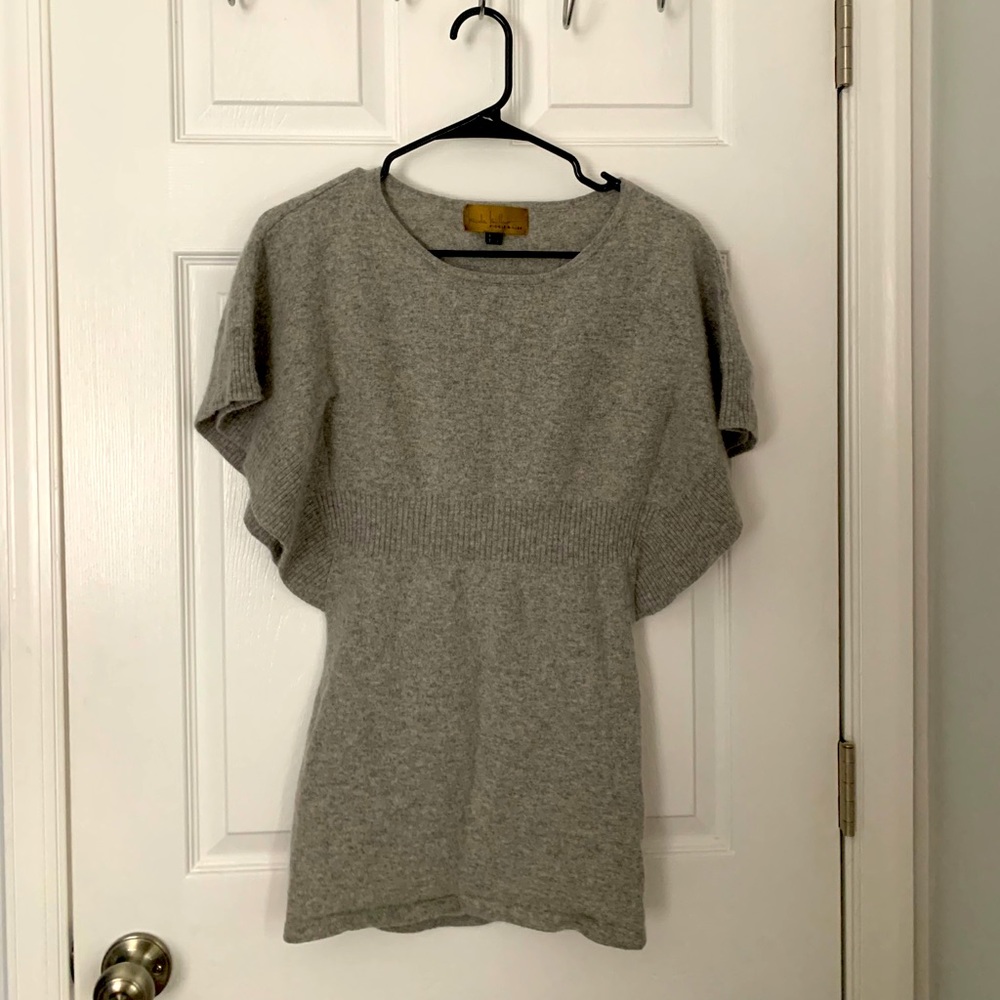 Grey sweater dress